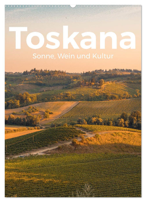 Toskana - Sonne, Wein und Kultur (CALVENDO Wandkalender 2024)
