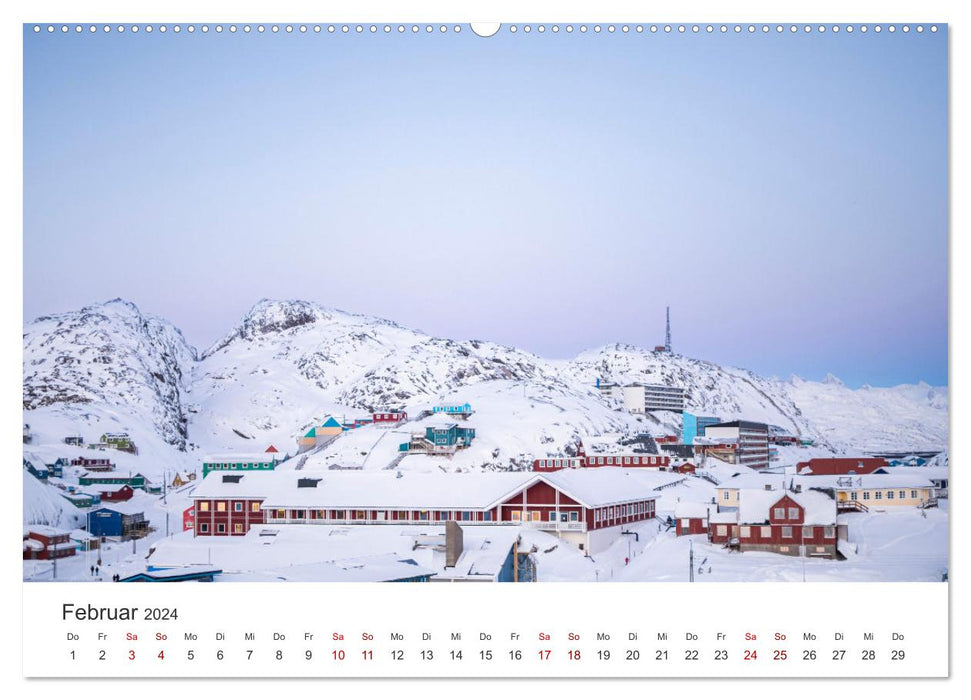 Greenland - The big country in the snow. (CALVENDO wall calendar 2024) 