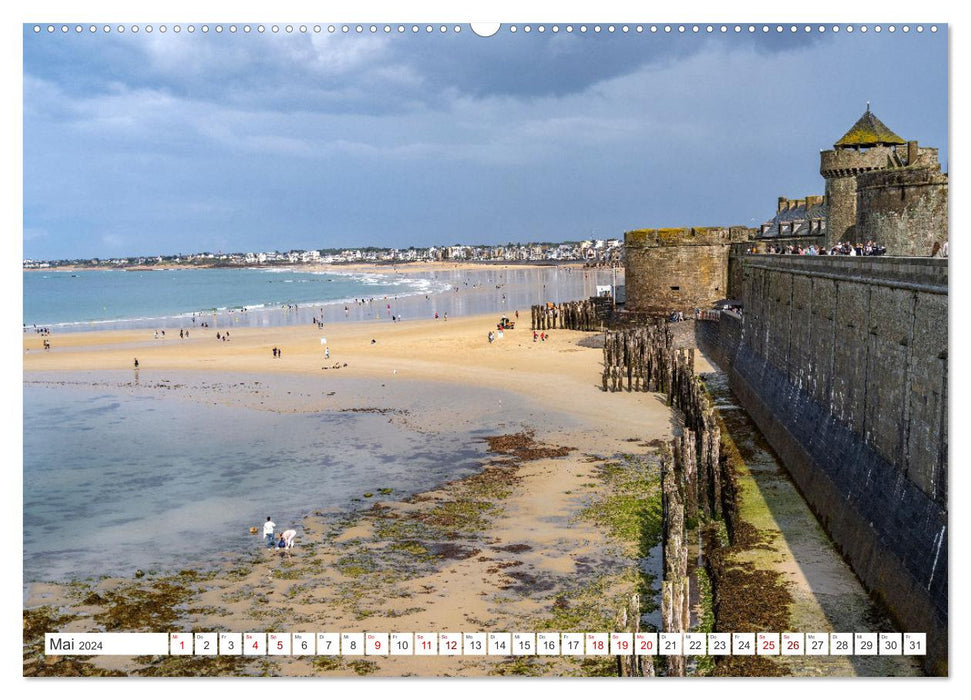 Brittany - Saint Malo (CALVENDO Premium Wall Calendar 2024) 