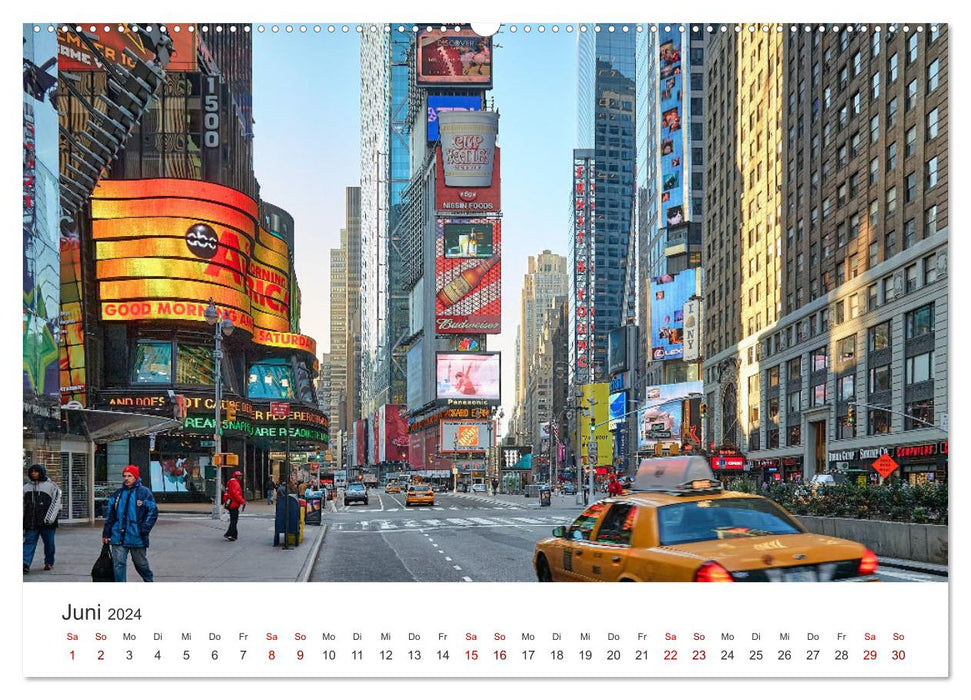 New York - Eine Reise zum Big Apple. (CALVENDO Wandkalender 2024)