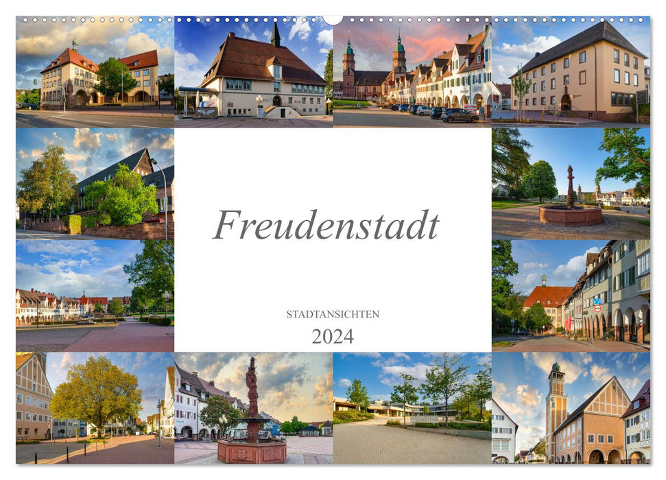 Vues de la ville de Freudenstadt (calendrier mural CALVENDO 2024) 