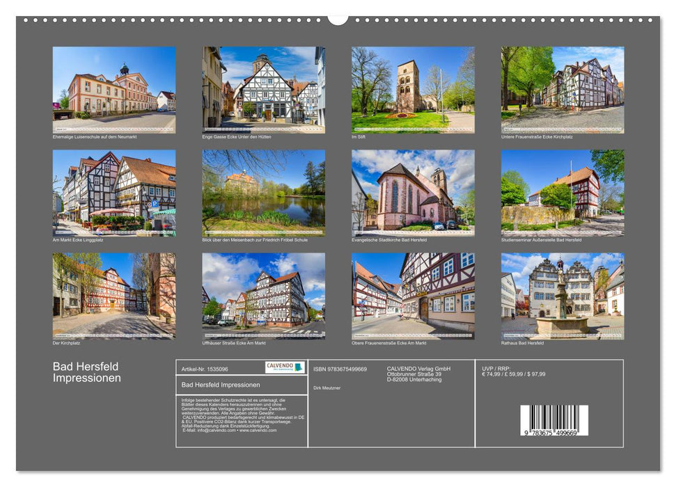 Bad Hersfeld Impressions (CALVENDO Premium Wall Calendar 2024) 