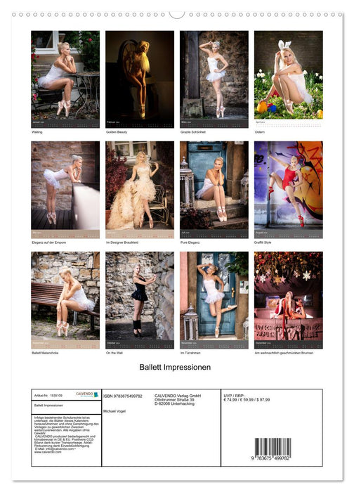 Ballet Impressions (CALVENDO Premium Wall Calendar 2024) 