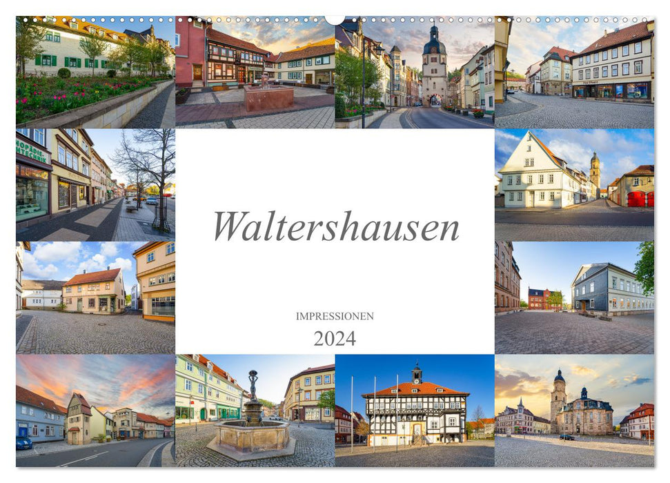 Impressions Waltershausen (calendrier mural CALVENDO 2024) 