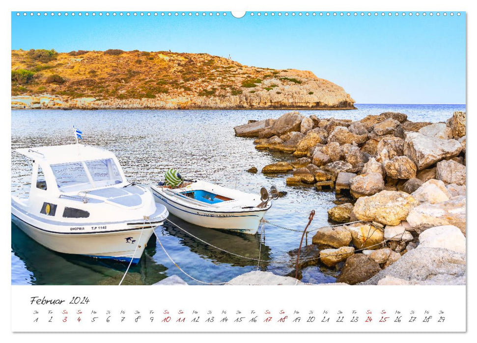Rhodes - The fascinating island in the Aegean Sea (CALVENDO Premium Wall Calendar 2024) 