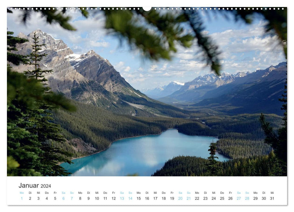 Kanadas Westen - Berge und Wasser (CALVENDO Premium Wandkalender 2024)