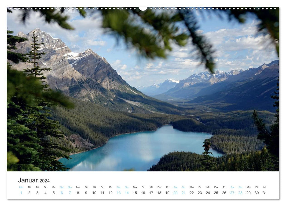 Canada's West - Mountains and Water (CALVENDO Premium Wall Calendar 2024) 