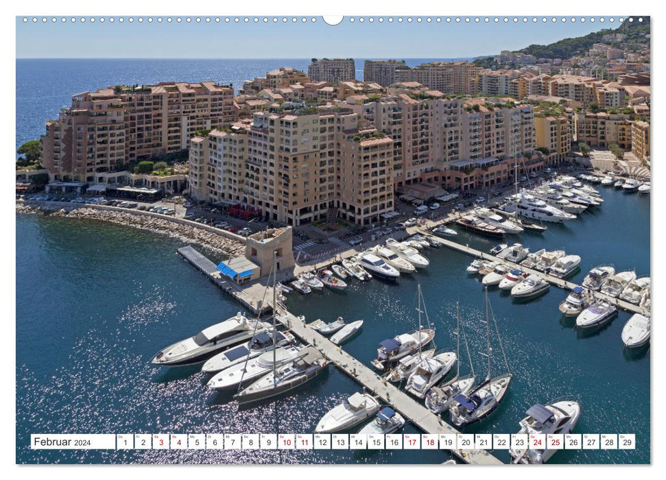Côte d'Azur - place of longing on the Mediterranean (CALVENDO Premium Wall Calendar 2024) 