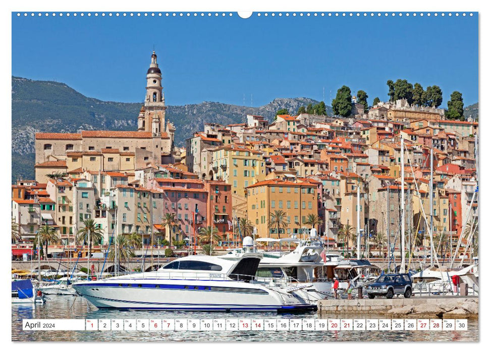 Côte d’Azur - Sehnsuchtsort am Mittelmeer (CALVENDO Premium Wandkalender 2024)