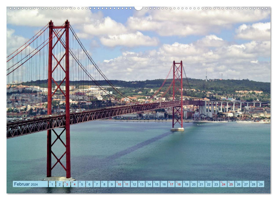 Lisbon - capital with charm (CALVENDO wall calendar 2024) 