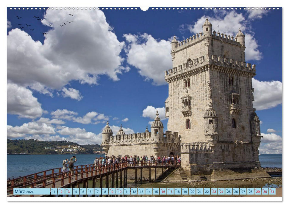 Lisbon - capital with charm (CALVENDO wall calendar 2024) 