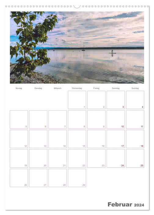 Bavarian Fairytale Lakes (CALVENDO Premium Wall Calendar 2024) 