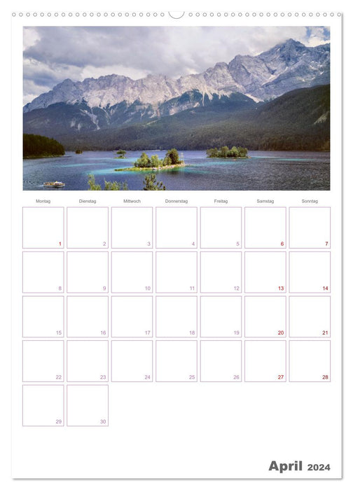 Bavarian Fairytale Lakes (CALVENDO Premium Wall Calendar 2024) 