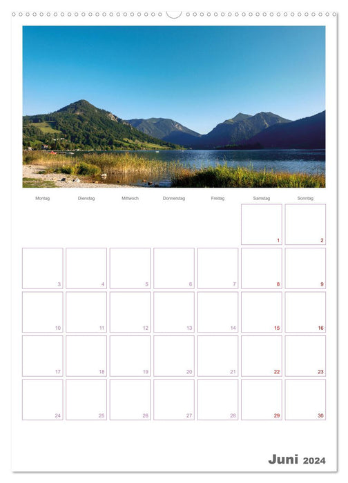 Bavarian Fairytale Lakes (CALVENDO Premium Wall Calendar 2024) 