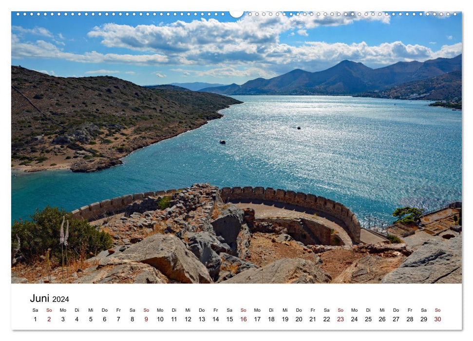 Spinalonga - Insel vor Kreta mit historischer Vergangenheit (CALVENDO Premium Wandkalender 2024)