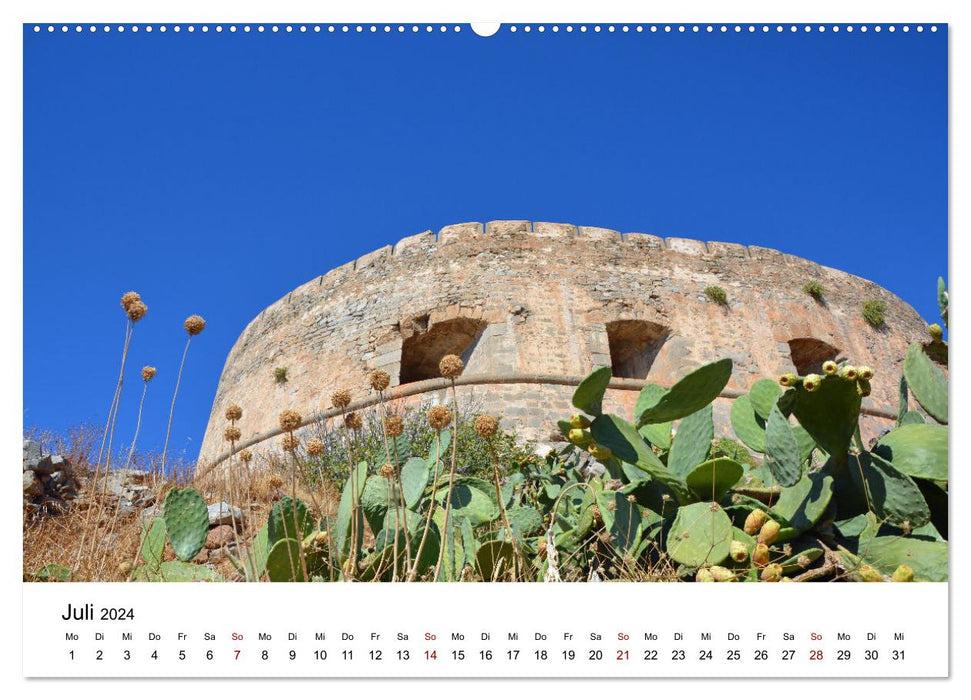 Spinalonga - Insel vor Kreta mit historischer Vergangenheit (CALVENDO Premium Wandkalender 2024)