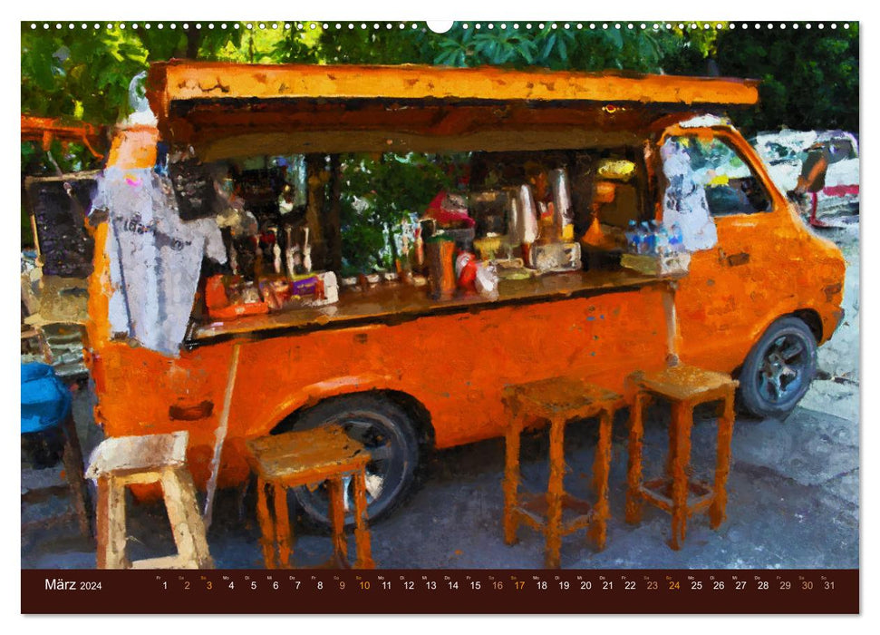 Coffee grounds - art and tradition (CALVENDO wall calendar 2024) 