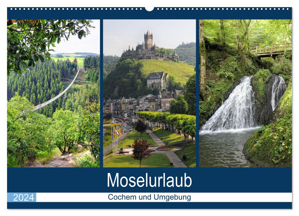 Moselurlaub - Cochem und Umgebung (CALVENDO Wandkalender 2024)