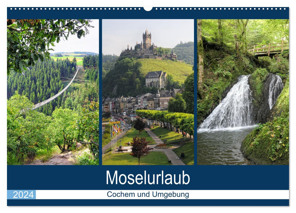 Moselle vacation - Cochem and surroundings (CALVENDO wall calendar 2024) 