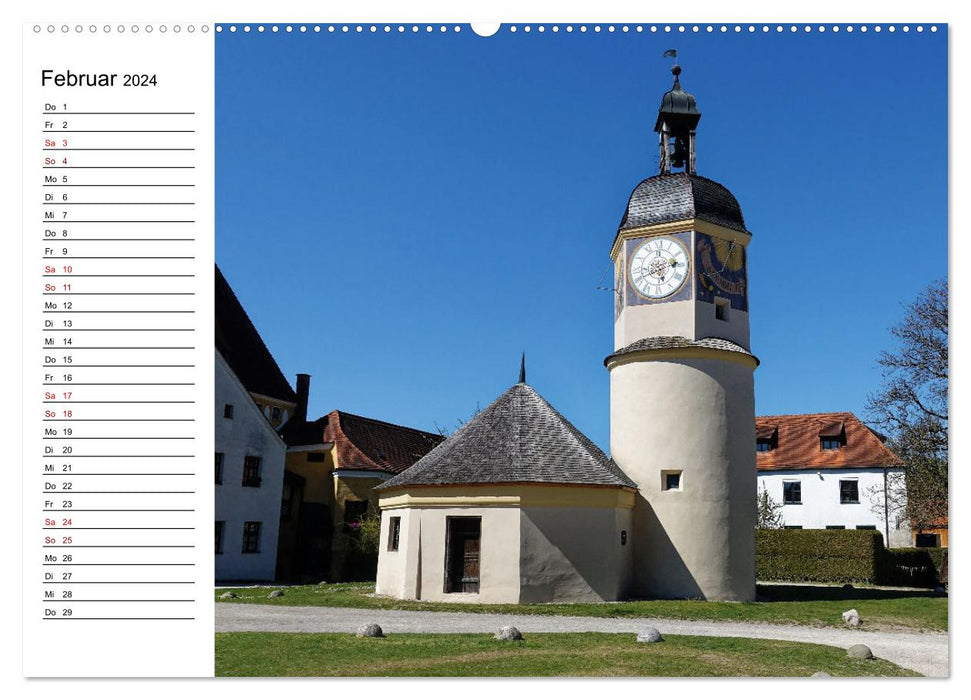 Burghausen und Salzachdurchbruch (CALVENDO Premium Wandkalender 2024)