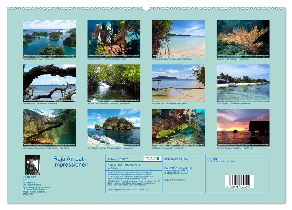 Raja Ampat - Impressions (CALVENDO wall calendar 2024) 