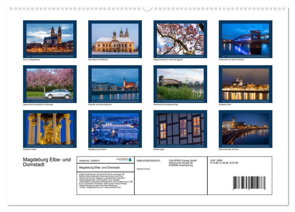 Magdeburg (CALVENDO Premium Wandkalender 2024)