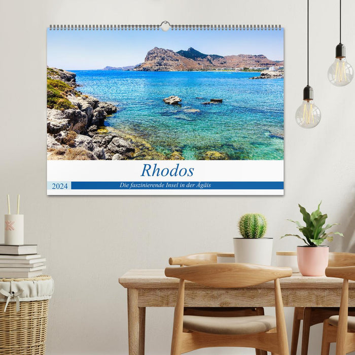 Rhodes - The fascinating island in the Aegean Sea (CALVENDO wall calendar 2024) 