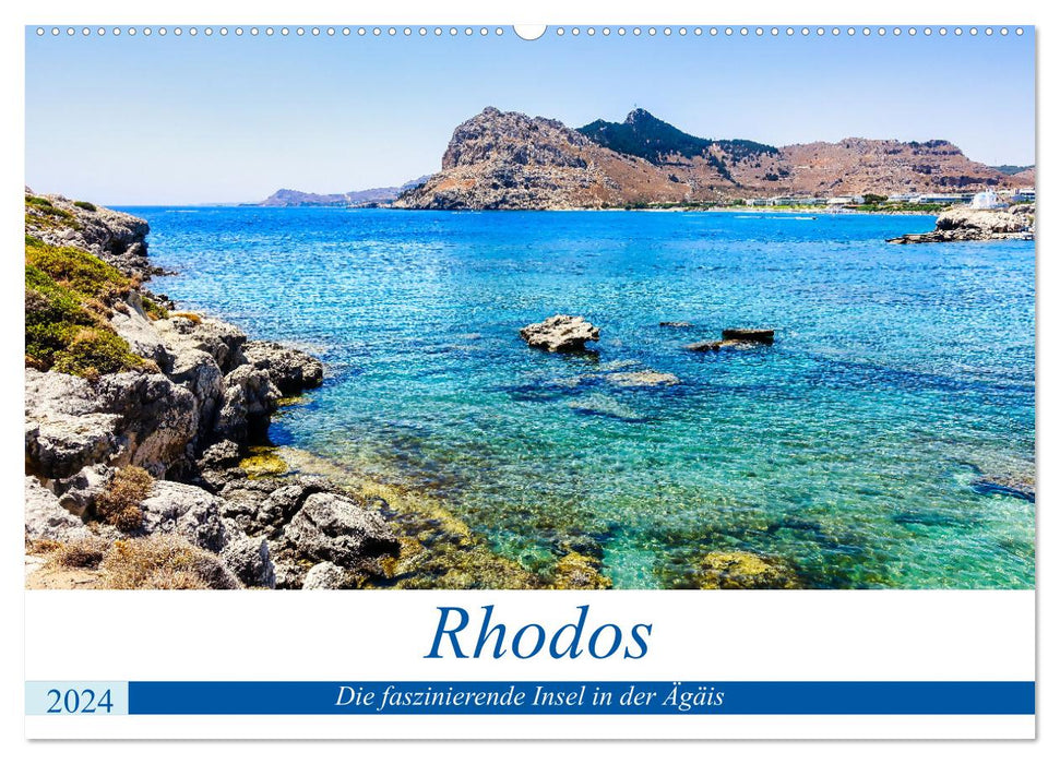 Rhodes - The fascinating island in the Aegean Sea (CALVENDO wall calendar 2024) 