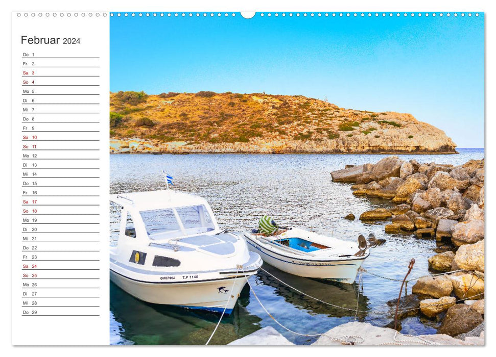 Rhodes - an island to fall in love with (CALVENDO wall calendar 2024) 