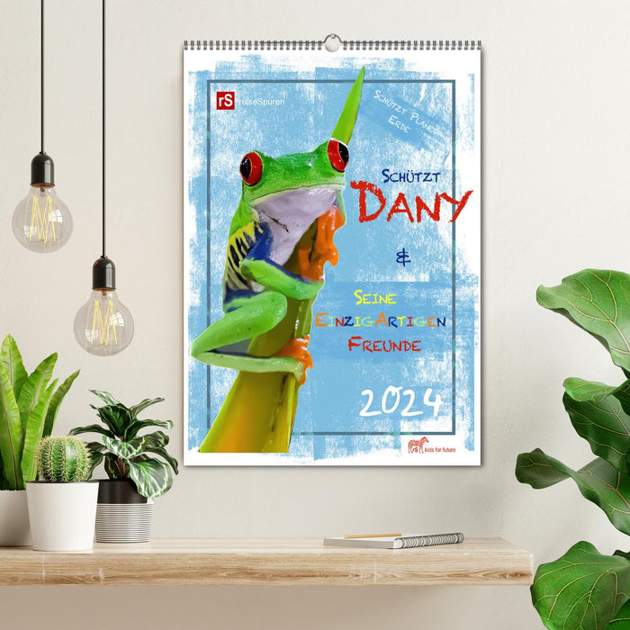 Protects Dany and his unique friends (CALVENDO wall calendar 2024) 