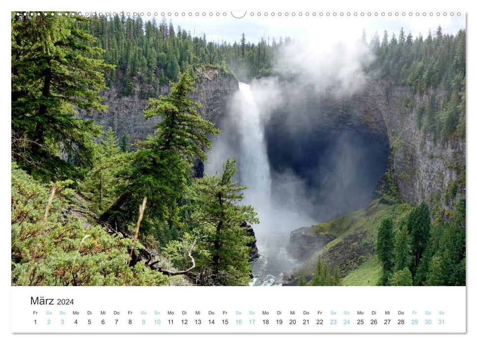 Canada's West - Mountains and Water (CALVENDO Wall Calendar 2024) 