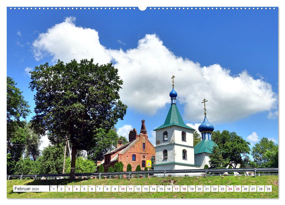 All the storks are already here - A village in East Prussia and its summer guests (CALVENDO wall calendar 2024) 