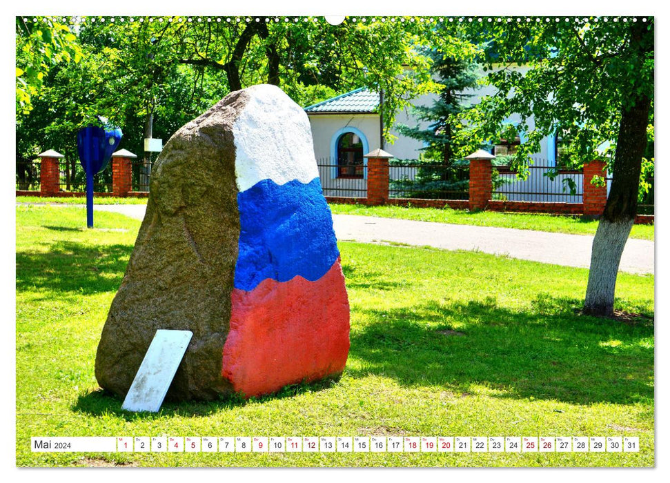 All the storks are already here - A village in East Prussia and its summer guests (CALVENDO wall calendar 2024) 