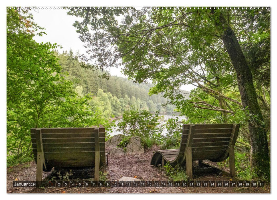 Parc national de l'Eifel - Belles journées à la campagne (Calendrier mural CALVENDO Premium 2024) 