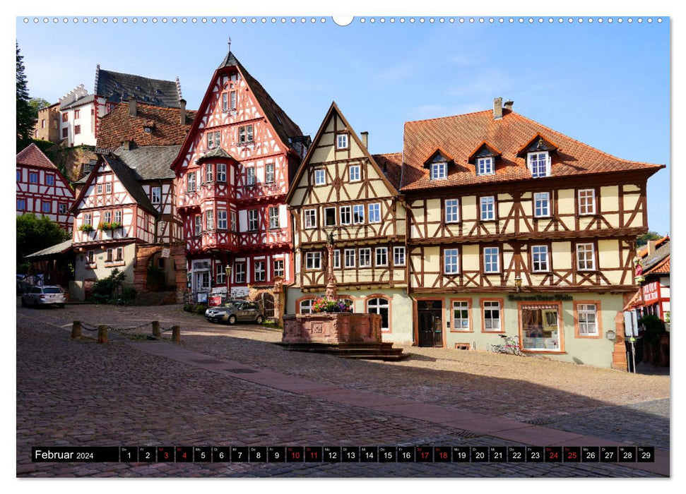 Miltenberg. Attractions touristiques. (Calendrier mural CALVENDO Premium 2024) 