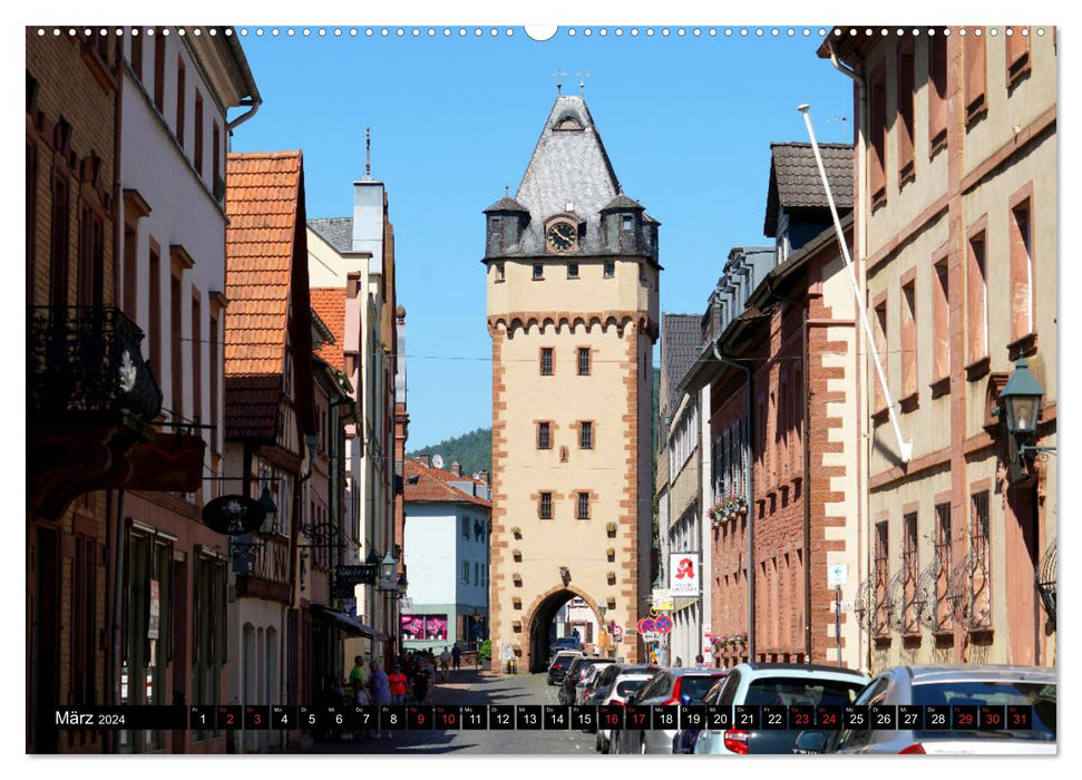 Miltenberg. Attractions touristiques. (Calendrier mural CALVENDO Premium 2024) 