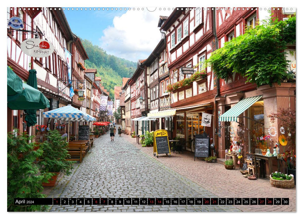 Miltenberg. Attractions touristiques. (Calendrier mural CALVENDO Premium 2024) 