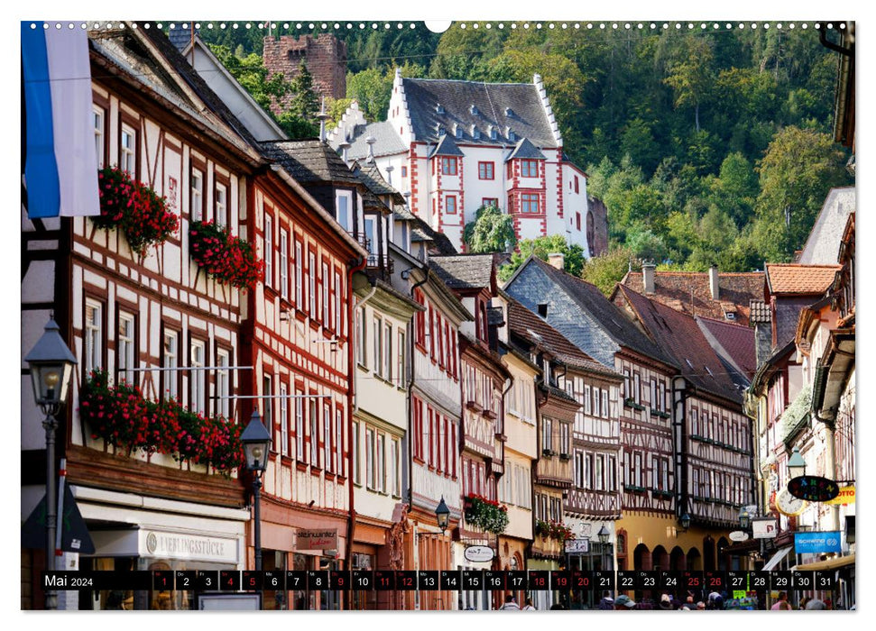 Miltenberg. Attractions touristiques. (Calendrier mural CALVENDO Premium 2024) 