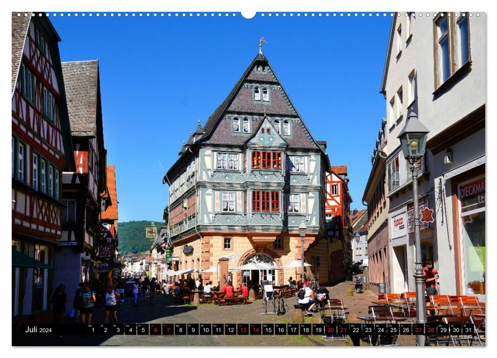 Miltenberg. Attractions touristiques. (Calendrier mural CALVENDO Premium 2024) 