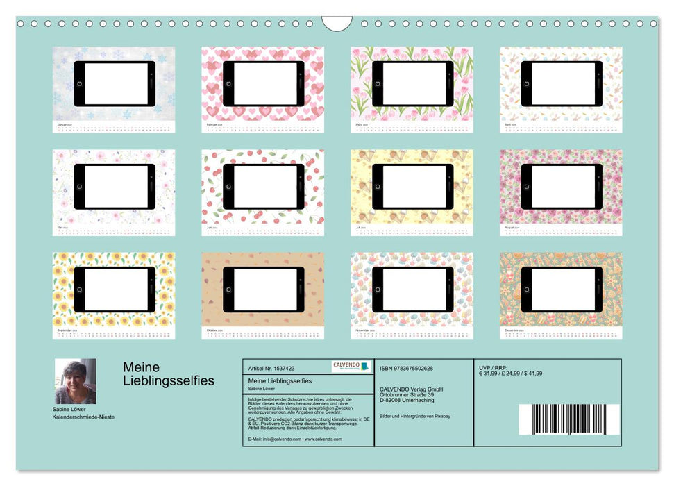 Meine Lieblingsselfies (CALVENDO Wandkalender 2024)