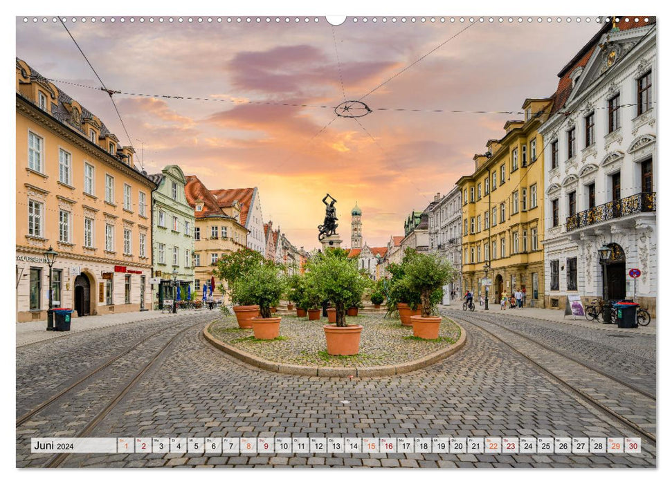 Augsburg Impressionen (CALVENDO Premium Wandkalender 2024)