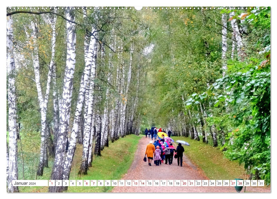 Yasnaya Polyana - In the footsteps of Leo Tolstoy in Russia (CALVENDO Premium Wall Calendar 2024) 