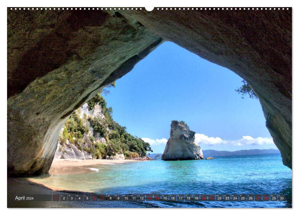 New Zealand - From the North Island to the South Island (CALVENDO Premium Wall Calendar 2024) 