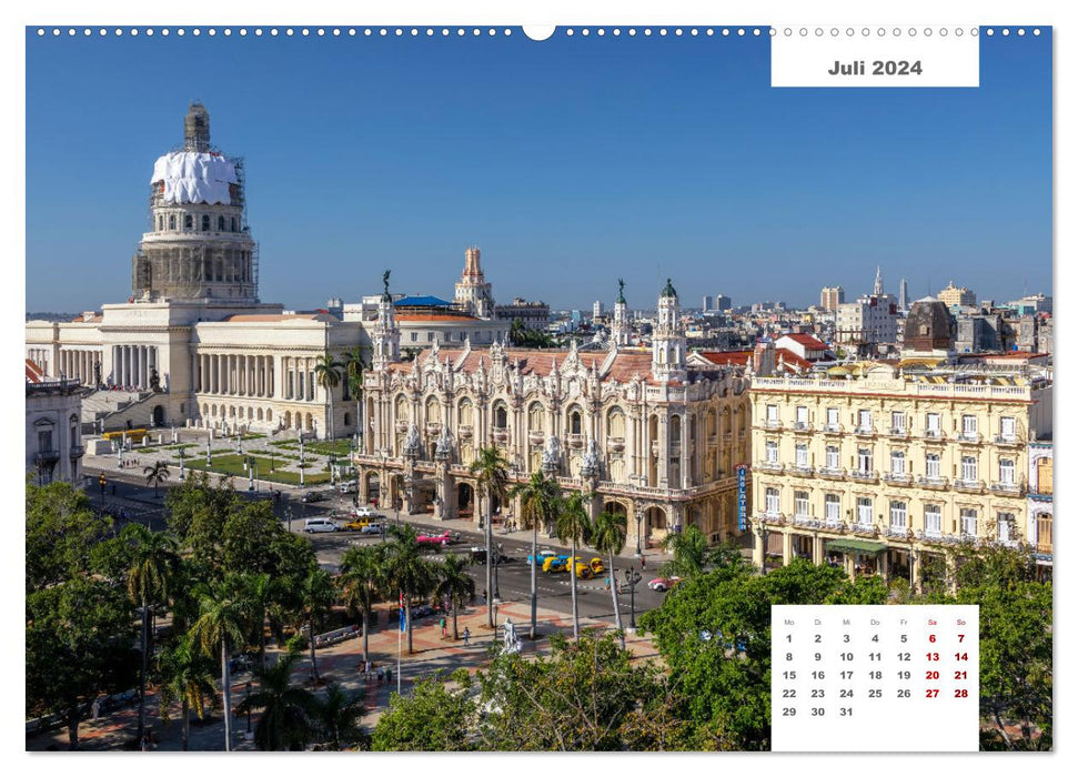 Cuba - Caribbean island paradise (CALVENDO Premium Wall Calendar 2024) 