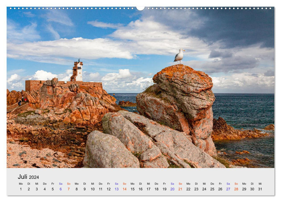 Brittany Fantastic coasts in France's northwest (CALVENDO Premium Wall Calendar 2024) 