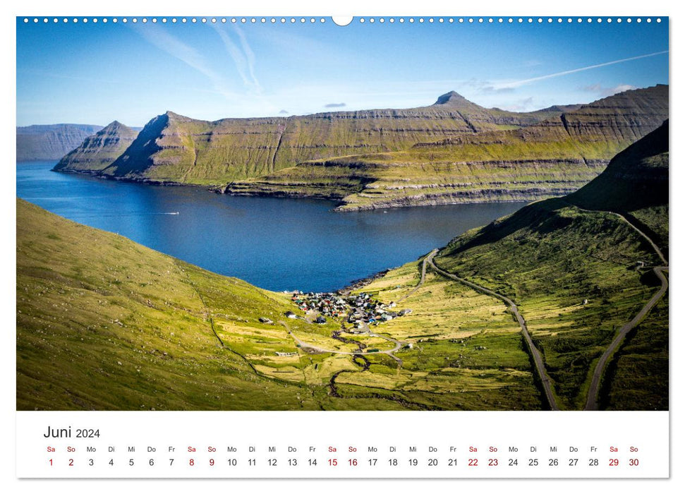 Färöer Inseln - Geheimnisvolle Inseln im Nordatlantik (CALVENDO Wandkalender 2024)