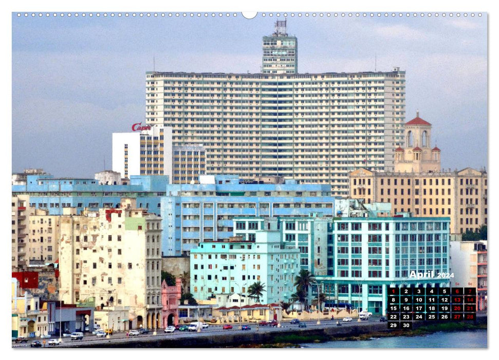 Hoch hinaus in Havanna - Kubas Wolkenkratzer (CALVENDO Premium Wandkalender 2024)