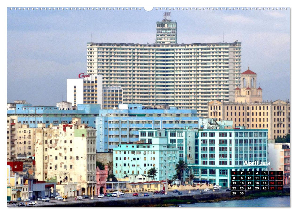 High up in Havana - Cuba's skyscrapers (CALVENDO Premium Wall Calendar 2024) 