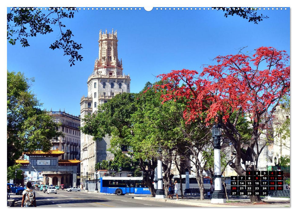 Hoch hinaus in Havanna - Kubas Wolkenkratzer (CALVENDO Premium Wandkalender 2024)