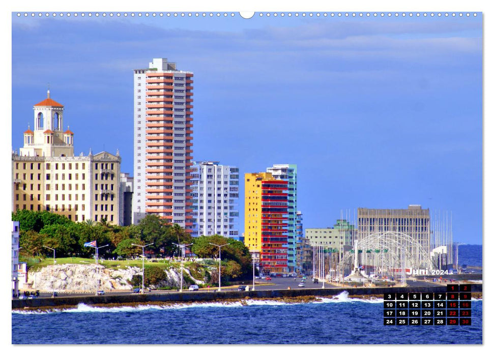 High up in Havana - Cuba's skyscrapers (CALVENDO Premium Wall Calendar 2024) 